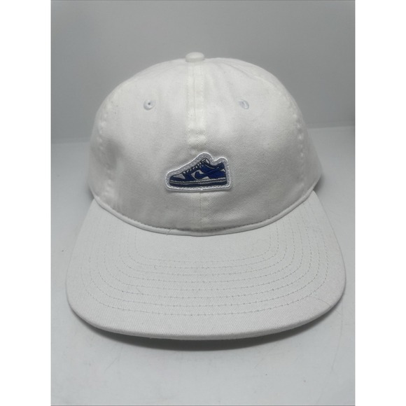 Nike Other - Nike Hat Cap Strap Back Mens Medium/Large White Club Cap Sneaker‎ Patch Casual